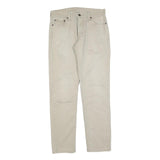 LEVI'S Mens Slim Beige Cotton Blend Trousers W30 L32 Zip Casual Pants