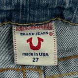 True Religion Skinny Jeans - 28W UK 6 Blue Cotton