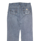 CARHARTT Mens Jeans Blue Relaxed Straight Denim Medium W38 L32 Workwear Classic