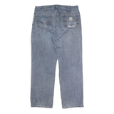 CARHARTT Mens Jeans Blue Relaxed Straight Denim Medium W38 L32 Workwear Classic