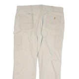 CARHARTT Mens Cotton Blend Beige Relaxed Straight Trousers W40 L30 Workwear