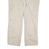 CARHARTT Mens Cotton Blend Beige Relaxed Straight Trousers W40 L30 Workwear