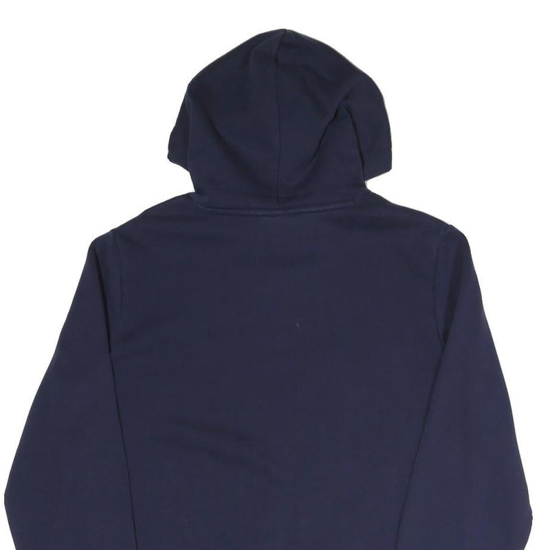 PUMA Mens Navy Blue Hoodie S Cotton Blend Pullover Sport Casual Sweatshirt