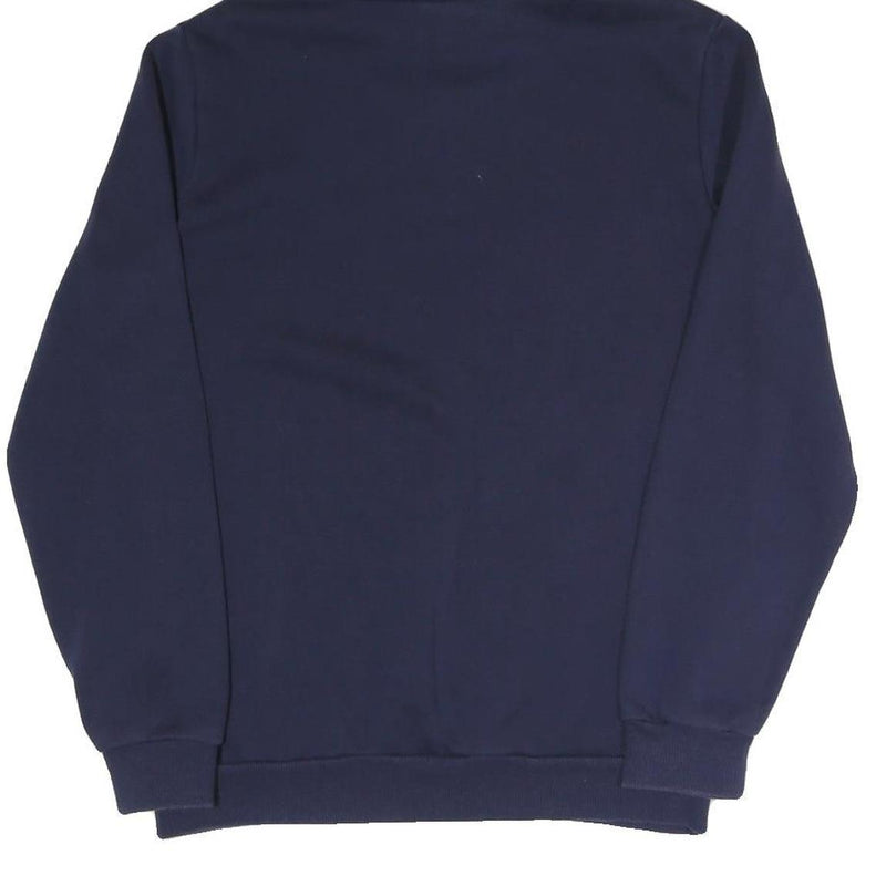 PUMA Mens Navy Blue Hoodie S Cotton Blend Pullover Sport Casual Sweatshirt