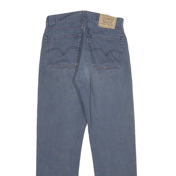 LEVI'S Mens Cotton Blue Classic Straight Trousers W30 L30 Casual Denim Zip