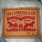 Levis Denim Jacket - Large Light Wash Cotton