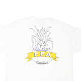 HANES Mens White Cotton Blend Graphic T-Shirt XL Crew Neck Short Sleeve Gilroy