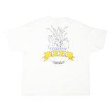 HANES Mens White Cotton Blend Graphic T-Shirt XL Crew Neck Short Sleeve Gilroy