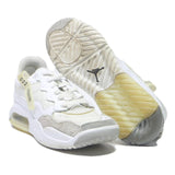 AIR JORDAN MA2 Mens Low Top Trainers White Grey Polyester UK 7.5 Sports Sneakers