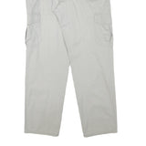 IN LINE COLLECTION Mens Relaxed Cargo Trousers Beige Cotton Blend W34 L31 Casual