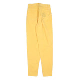 TRUSSARDI Womens Jeans Yellow Regular Straight Denim W26 L32 Stylish Comfort