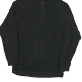 NIKE Mens Black Plain Pullover Hoodie Polyester Blend M Sports Casual Jumper