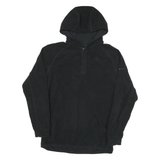 NIKE Mens Black Plain Pullover Hoodie Polyester Blend M Sports Casual Jumper