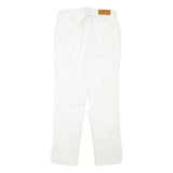 GF FERRE Womens Slim White Jeans Cotton Blend Zip W27 L27 Stylish Classic