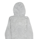 JUICY COUTURE Womens Grey Hoodie S Embroidered Crest Full Zip Casual