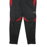 KAPPA Mens Joggers Black & Red Slim Tapered S W22 L28 Athletic Sportswear