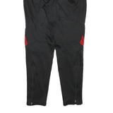 KAPPA Mens Joggers Black & Red Slim Tapered S W22 L28 Athletic Sportswear