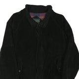 NEIL MARTIN Mens Black Faux Leather Zip Jacket XL Suede Effect Relaxed Fit