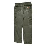 Carhartt Cargo Trousers - 31W 29L Green Cotton