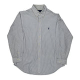 Ralph Lauren Checked Shirt - Large White Cotton