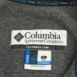 Columbia Windbreaker - Large Gray Polyester