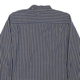 TOMMY HILFIGER Mens Blue Beige Check Shirt XL Button-Down Collar Long Sleeve