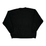 90S Blank Jerzees Sweatshirt - XL Black Cotton Blend