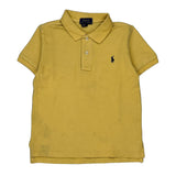 Age 5 Polo By Ralph Lauren Polo Shirt - Small Yellow Cotton