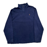 Polo By Ralph Lauren 1/4 Zip - 2XL Navy Cotton