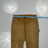 Dickies Carpenter Trousers - 36W 30L Brown Cotton