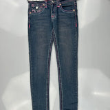 True Religion Skinny Fit Jeans - 28W US 0 Blue Cotton