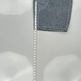 Phat Farm Double Knee Denim Shorts - 32W 11L Grey Denim