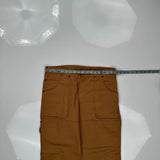 Dickies Carpenter Trousers - 34W 30L Brown Cotton