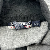 Nautica 1/4 Zip - Large Grey Polyester