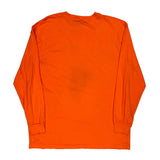 Dickies Long Sleeve T-Shirt - XL Orange Cotton