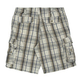 Lee Checked Cargo Shorts - 35W 11L Beige Cotton