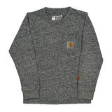 Age 5 Carhartt Long Sleeve T-Shirt - XS Gray Cotton