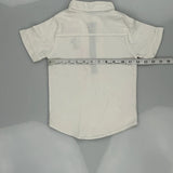 Age 5 Disney Cartoon Short Sleeve Shirt - Small White Cotton