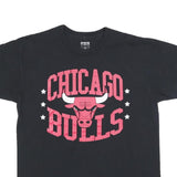 ULTRA GAME Mens Black Chicago Bulls Graphic T-Shirt L Short Sleeve Crew Neck