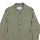 CALVIN KLEIN JEANS Mens Green Casual Shirt M Cotton Button Long Sleeve Chest