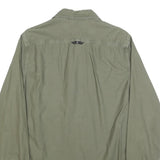 CALVIN KLEIN JEANS Mens Green Casual Shirt M Cotton Button Long Sleeve Chest