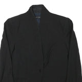 ZARA Womens Black Tailored Jacket M Polyester Blend Button Closure Plain