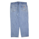 CARHARTT Mens Relaxed Cotton Blend Denim Light Blue Jeans W40 L30 Workwear Zip