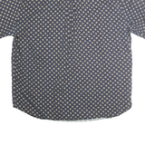 DOCKERS Mens Blue Shirt XL Cotton Casual Button-Down Printed Short Sleeve
