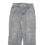 TB2 Mens Relaxed Grey Denim Jeans W32 L31 Casual Cotton Blend Zip Closure