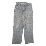 TB2 Mens Relaxed Grey Denim Jeans W32 L31 Casual Cotton Blend Zip Closure