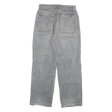 TB2 Mens Relaxed Grey Denim Jeans W32 L31 Casual Cotton Blend Zip Closure