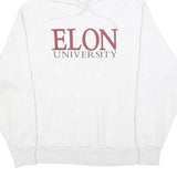 CHAMPION REVERSE WEAVE Mens Grey Elon University Hoodie XL Cotton Blend