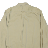 THOMAS LLOYD Mens Beige Workwear Shirt XL Polyester Blend Long Sleeve Button