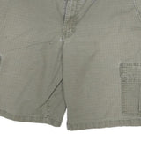 DICKIES Mens Shorts Green Casual Cargo Cotton Blend 2XL W36 Workwear Button